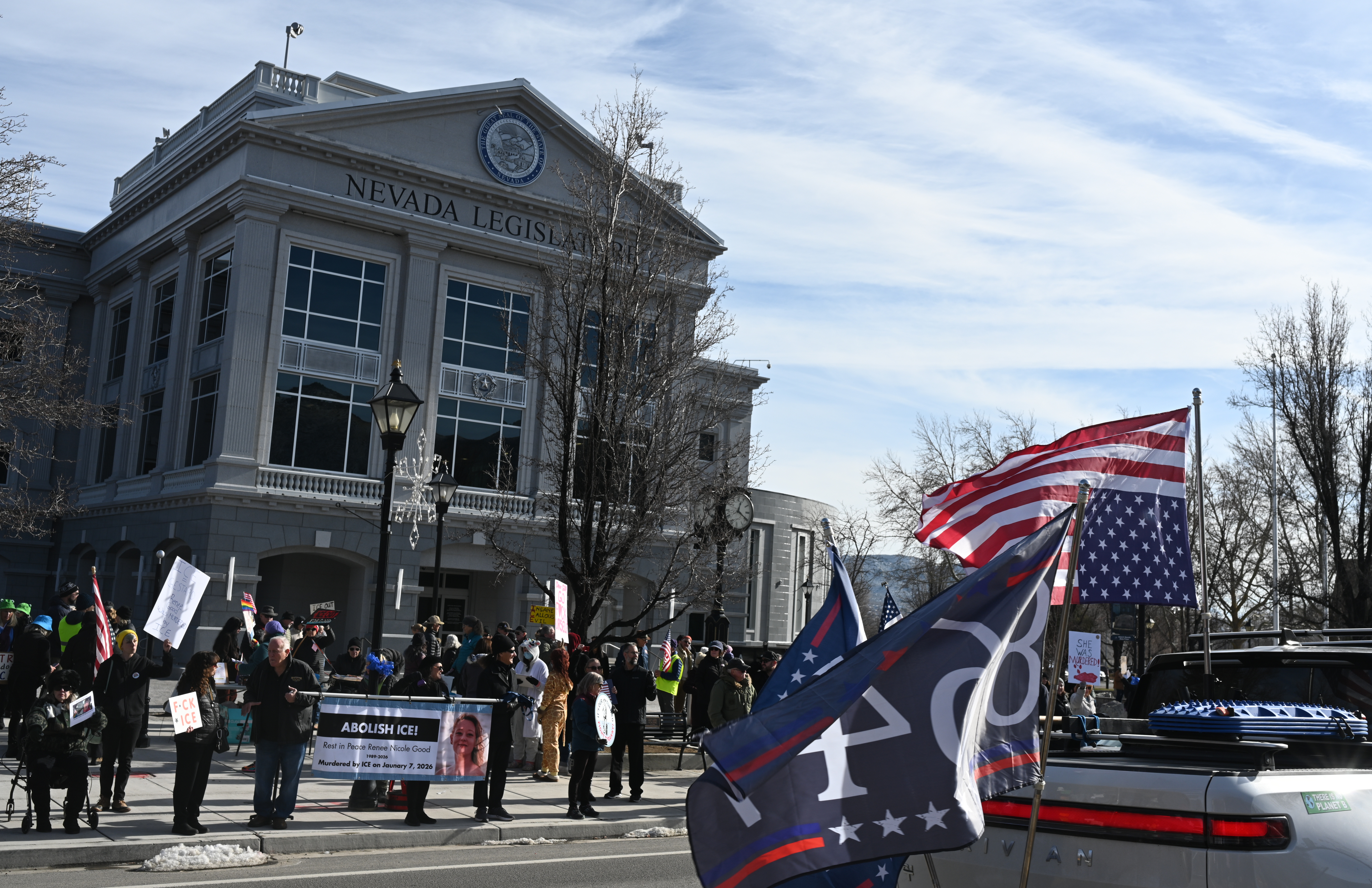 Megaphone at the Nevada Legislature